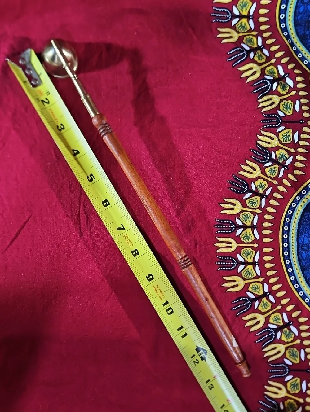 Brass Candle Snuffer with Extra Long 13.5